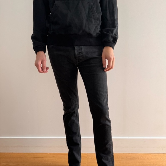 KINGS OF INDIGO BLACK JOHN LONG RISE SLIM JEANS - 32 - Picture 3 of 17